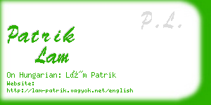 patrik lam business card